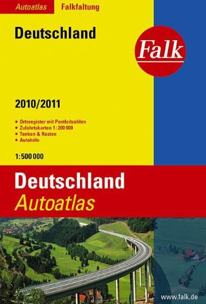 Falk Autoatlas Falkfaltung Deutschland 2009/2010: 1:500000 mit Postleitzahlen (Falk Atlanten) Leisure, Home & Garden