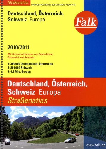Falk Straßenatlas Deutschland /Österreich /Schweiz /Europa 2010/2011 Books