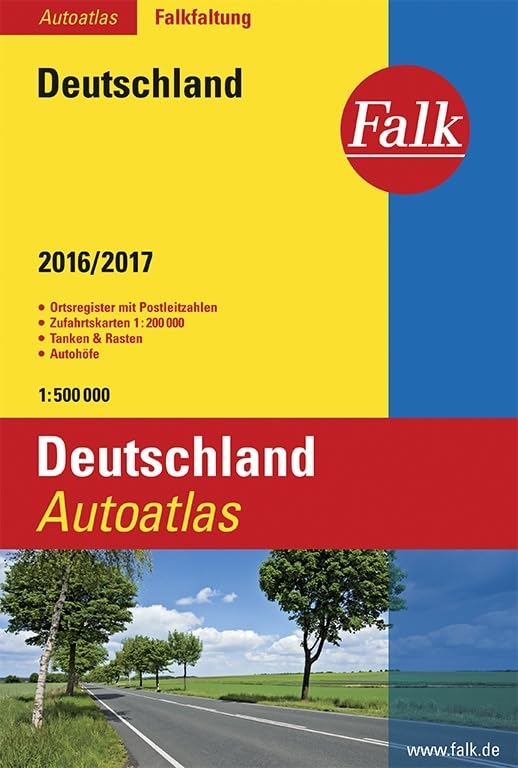 Falk Autoatlas Falkfaltung Deutschland 2016/2017 1 : 500 000 book