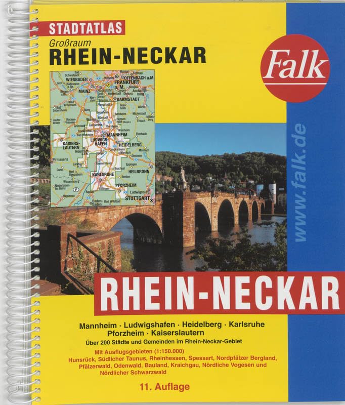Falk Stadtatlas Großraum Rhein-Neckar Maps & Plans