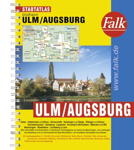 Falk Stadtatlas Großraum Ulm - Augsburg Maps & Plans