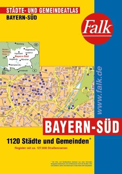 Falk Städte- und Gemeindeatlas Bayern-Süd Leisure, Home & Garden