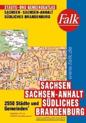 Falk Städte- und Gemeindeatlas Sachsen/Sachsen-Anhalt/südliches Brandenburg Books