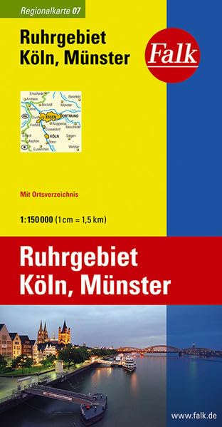 Falk Regionalkarte 07. Ruhrgebiet, Köln, Münster 1 : 150 000 Leisure, Home & Garden
