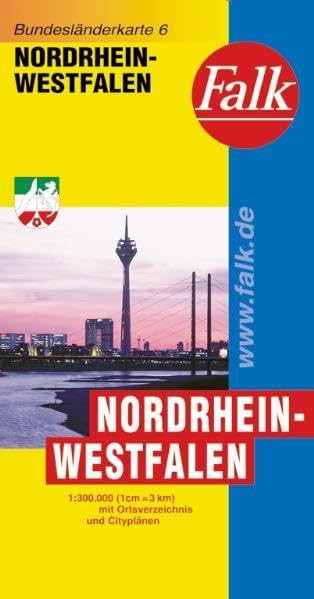 Falk Bundesländerkarte Deutschland Nordrhein-Westfalen 1:300 000 Leisure, Home & Garden