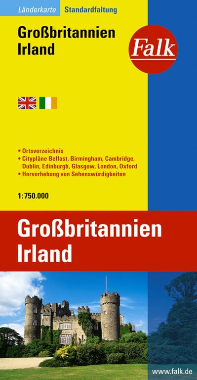 Falk Länderkarte Großbritannien, Irland 1 : 750 000 Leisure, Home & Garden