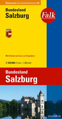Falk Bundesländerkarte Österreich Salzburg 1:150 000: Mit Ortsverzeichnis und Cityplänen Leisure, Home & Garden