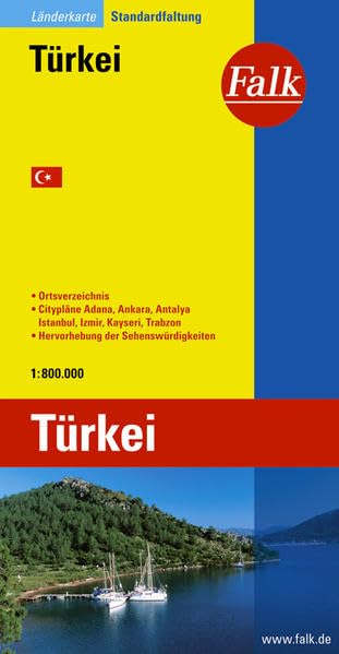 Falk Länderkarte Türkei Gesamt 1:800.000 Leisure, Home & Garden