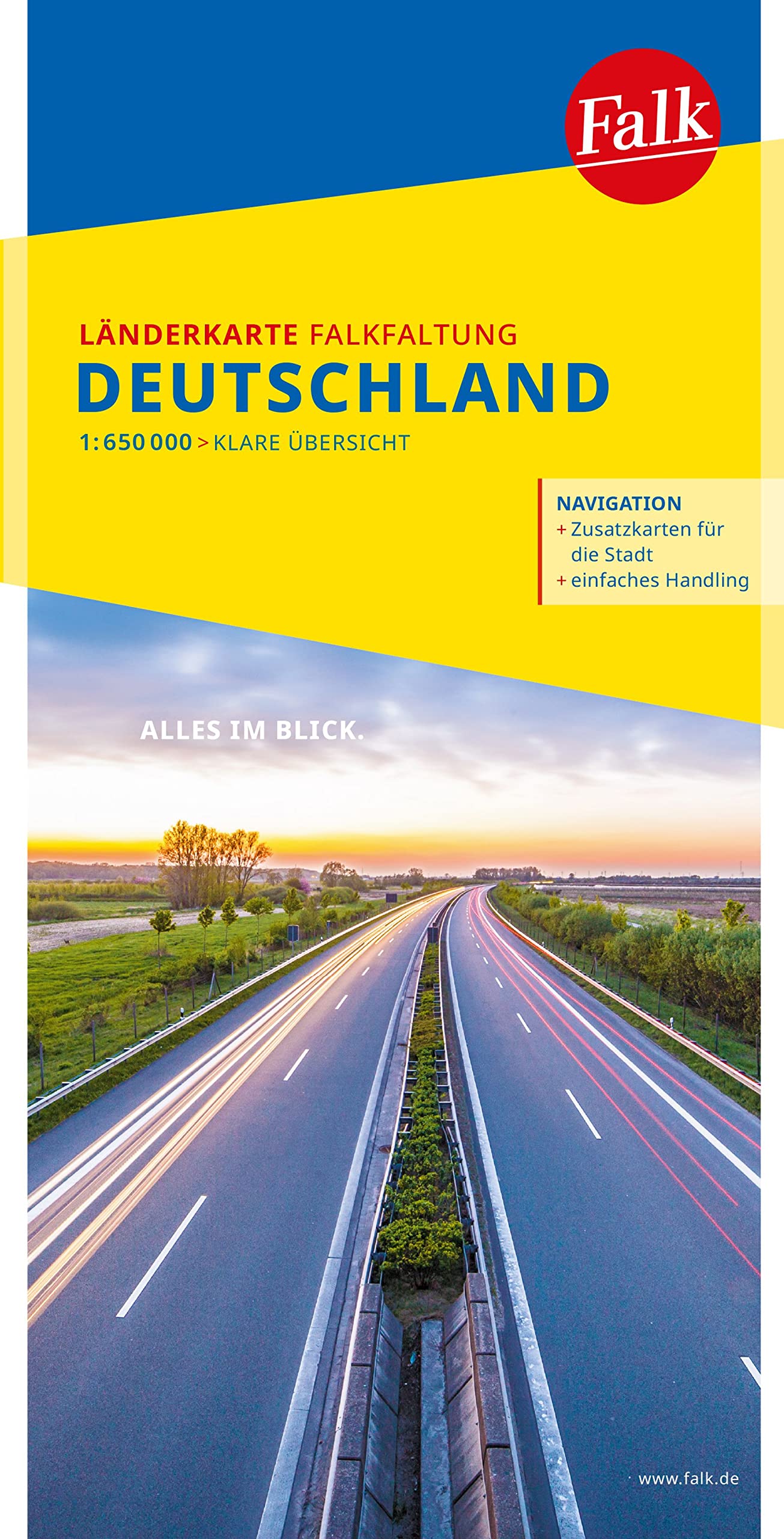 Falk Länderkarte Falkfaltung Deutschland 1:650.000 Leisure, Home & Garden
