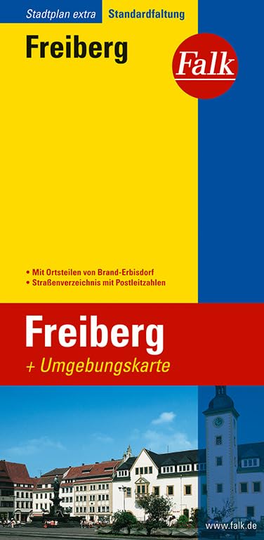 Falk Stadtplan Extra Standardfaltung Freiberg mit Brand-Erbisdorf Leisure, Home & Garden