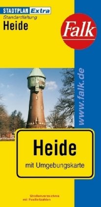 Falk Stadtplan Extra Standardfaltung Heide: Mit Umgebungskarte. Straßenverz. m. Postleitzahlen Maps & Plans