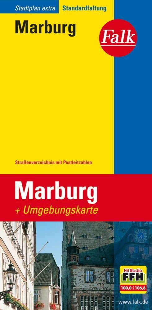 Falk Stadtplan Extra Standardfaltung Marburg 1:16 000 Leisure, Home & Garden
