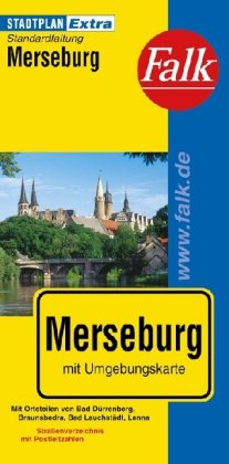 Falk Stadtplan Extra Standardfaltung Merseburg Maps & Plans
