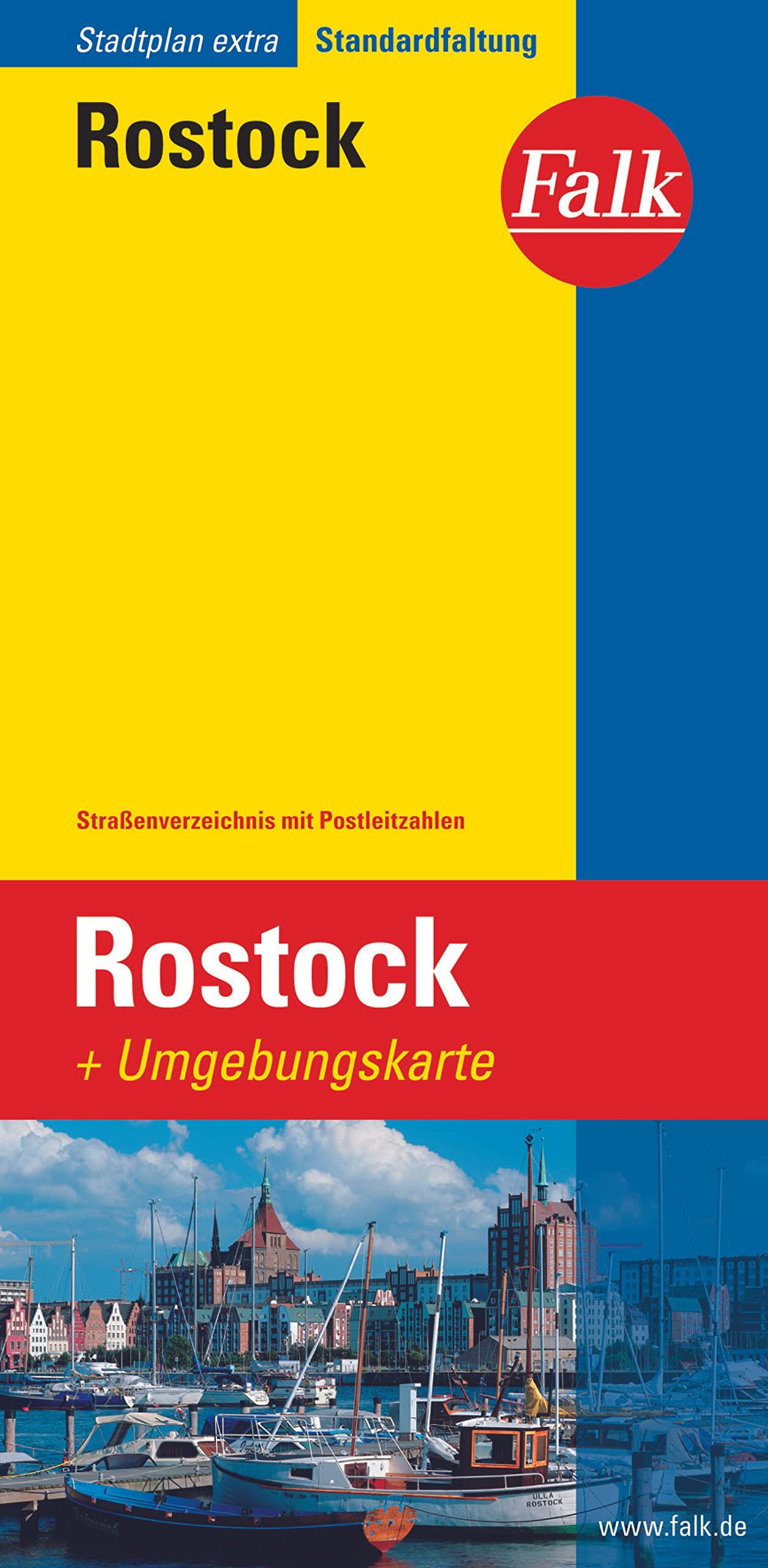 Falk Stadtplan Extra Standardfaltung Rostock 1:20 000 Leisure, Home & Garden