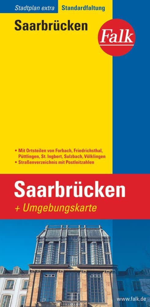 Falk Stadtplan Extra Saarbrücken 1:20 000 Leisure, Home & Garden