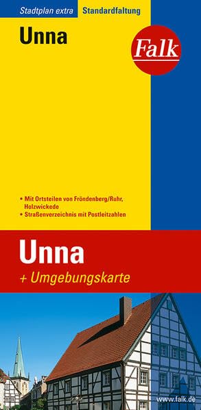 Falk Stadtplan Extra Standardfaltung Unna 1 : 17 000 Leisure, Home & Garden