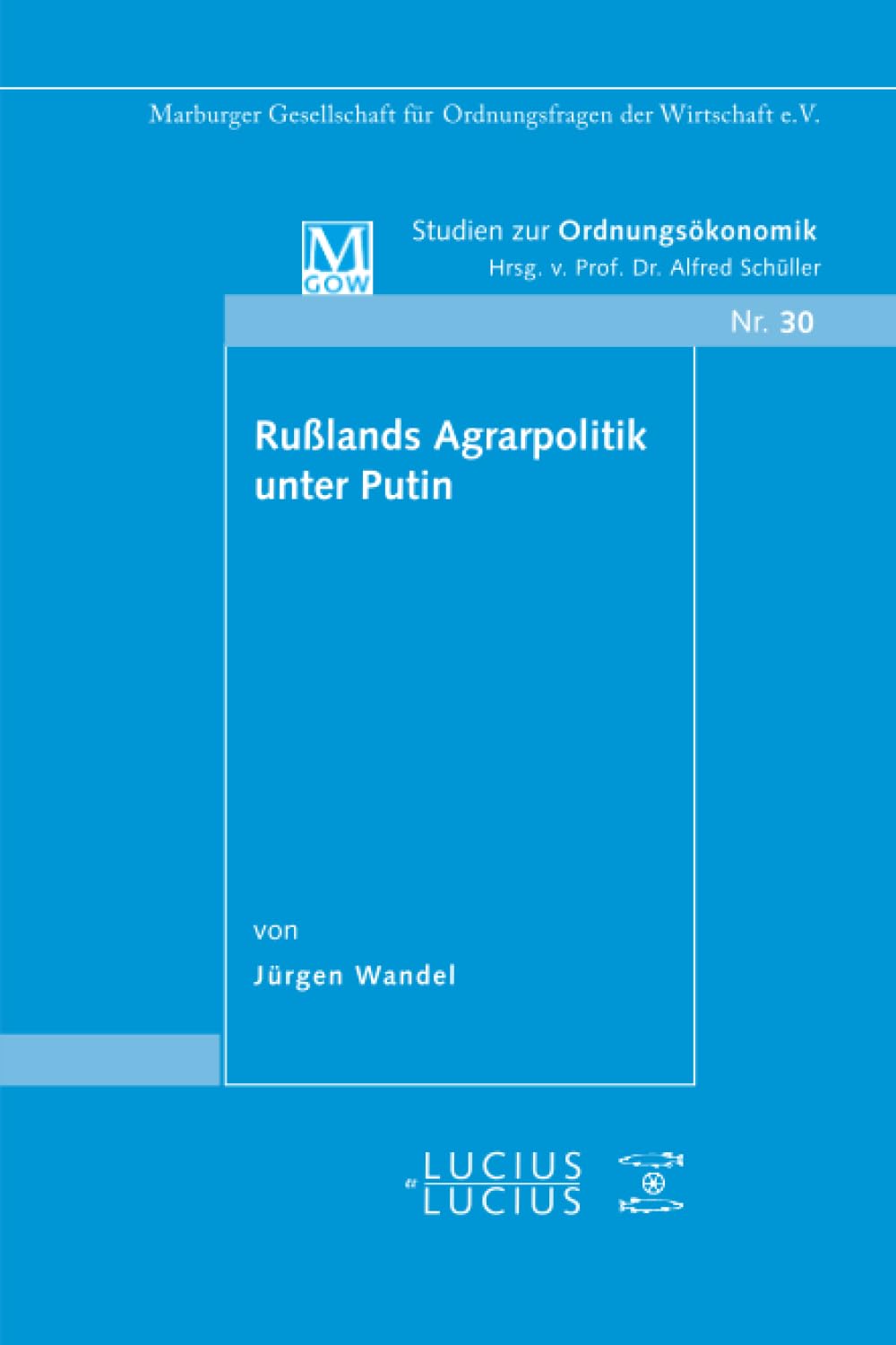 Rußlands Agrarpolitik unter Putin Law