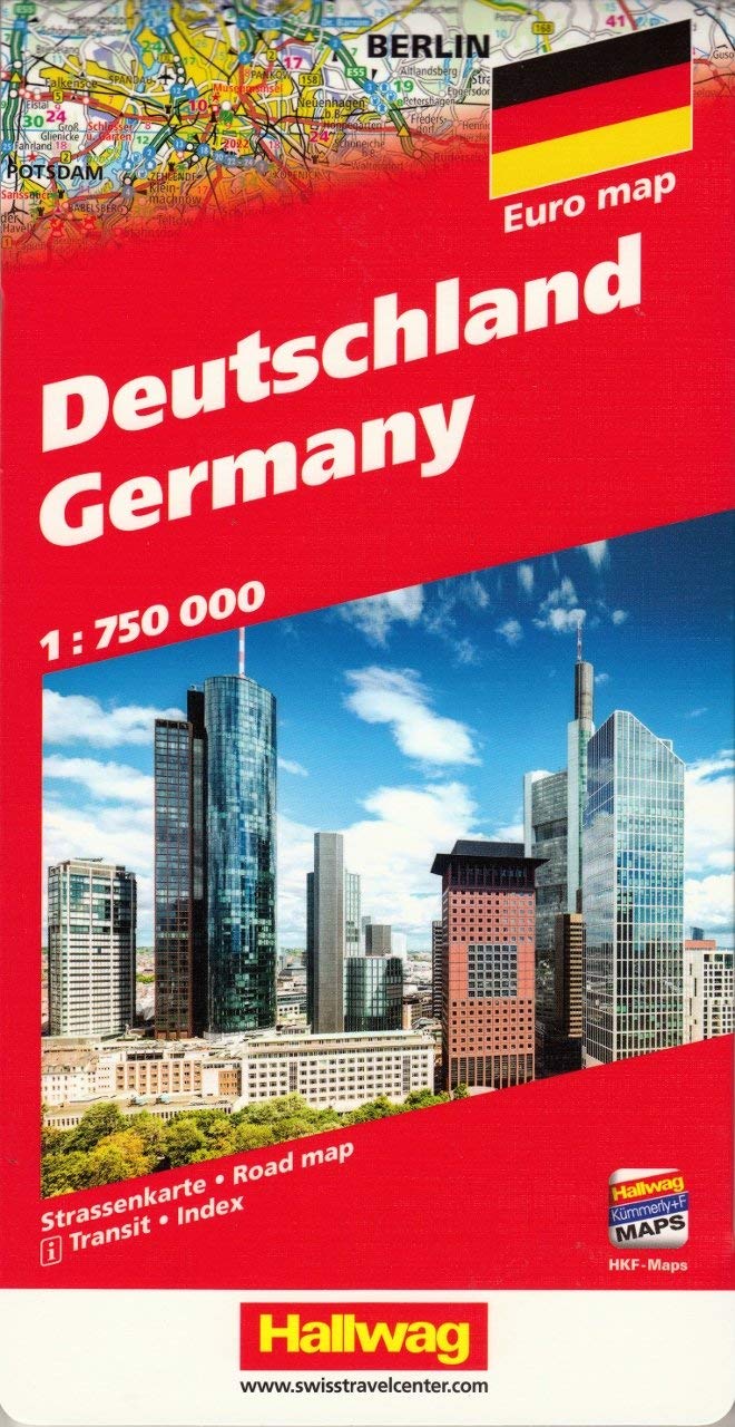 Hallwag Straßenkarten, Deutschland: Mit Orts- und Namensverzeichnis. Transitplänen und Index. e-Distoguide. Free Download on Smart Devices included. (Hallwag Strassenkarten) Leisure, Home & Garden