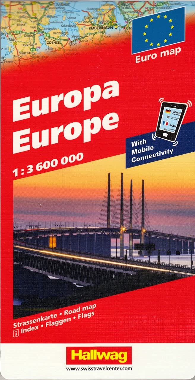 Europa "with Mobile Connectivity" 1 : 3 600 000 Leisure, Home & Garden