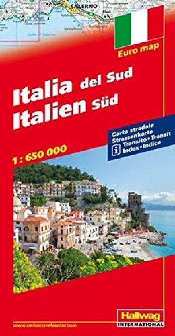 Hallwag Straßenkarten, Italien Süd: Mit Transit, Index u. Distoguide (Hallwag Strassenkarten) Leisure, Home & Garden