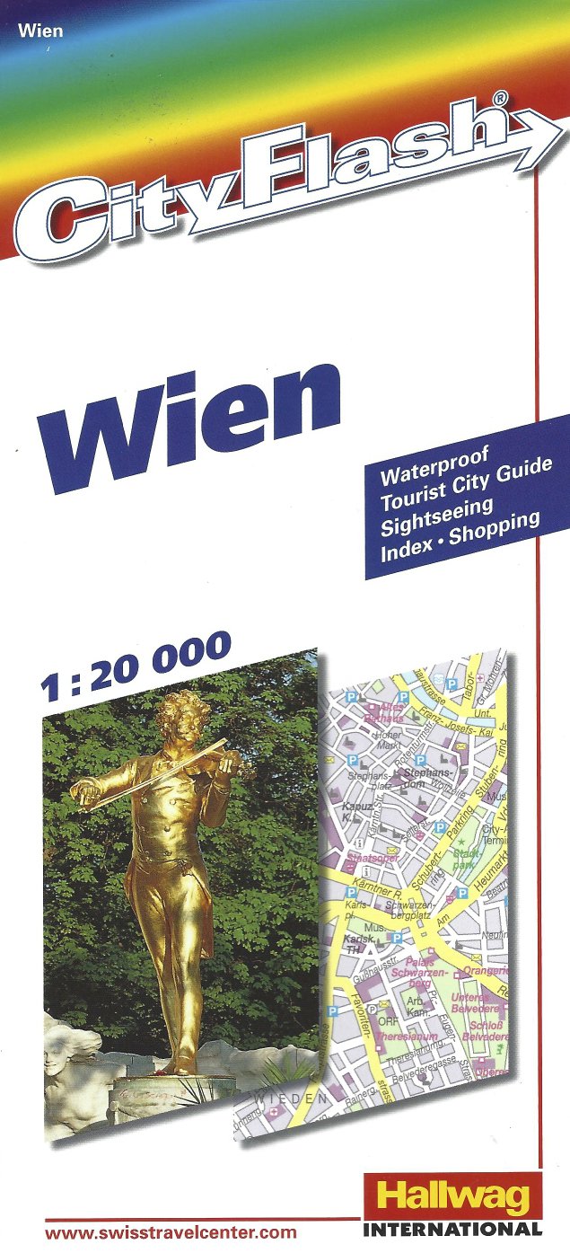 Hallwag City Flash, Wien: Waterproof. Tourist City Guide, Sightseeing, Index, Shopping Leisure, Home & Garden