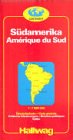 Südamerika: Mit Orts- und Namenverzeichnis - 1:9 Mill. (Hallwag Übersichtskarten) Geology & Geography