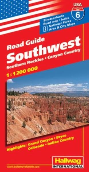 Hallwag USA Road Guide, No.6, Southwest (Hallwag Strassenkarten) Leisure, Home & Garden