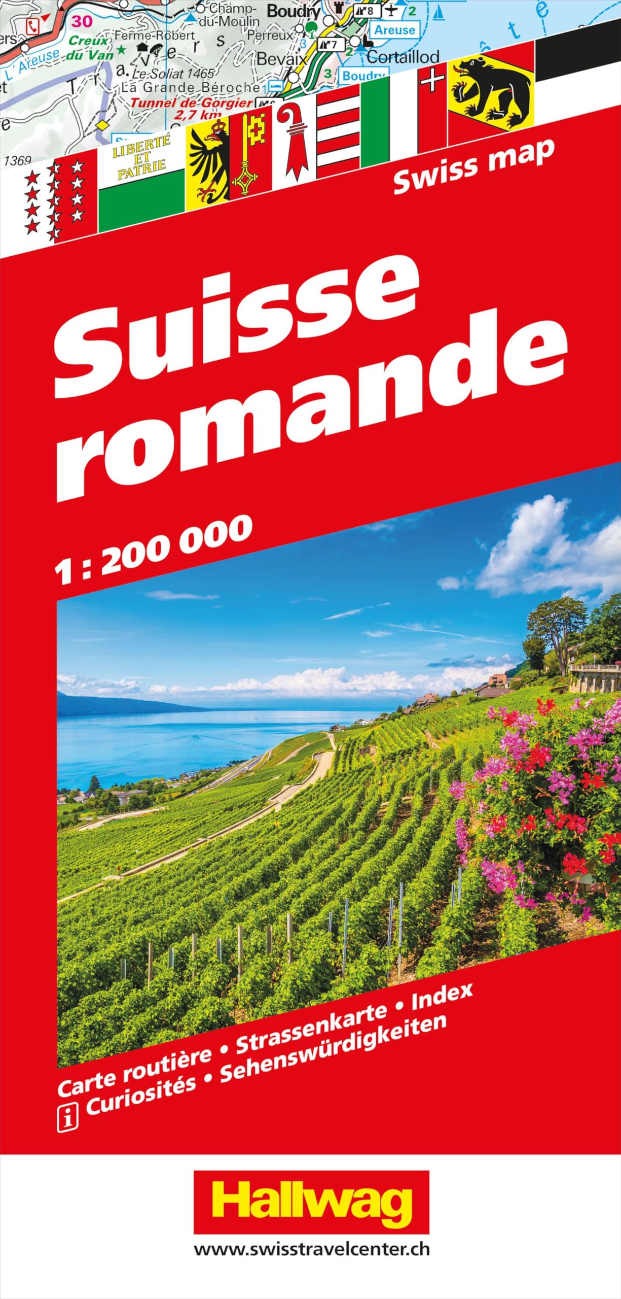 Hallwag Strassenkarte Suisse romande 1:200.000 Leisure, Home & Garden