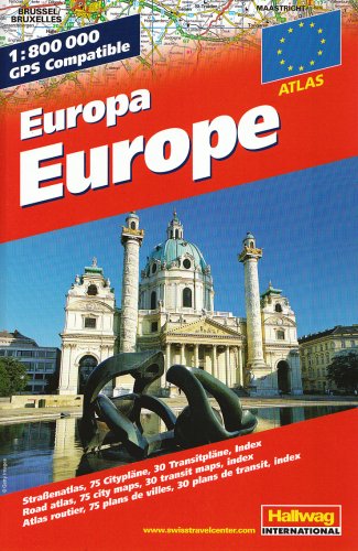 Europa Straßenatlas 1:800.000: Straßenatlas, 75 Citypläne, 30 Transitpläne und Index 1:800 000 Leisure, Home & Garden