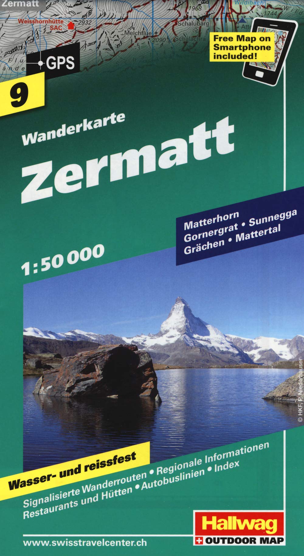 Zermatt Wanderkarte Nr. 9, 1:50 000 book