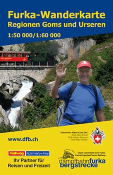 Furka Wanderkarte: Regionen Goms & Urseren 1:50 000/1:60 000 (Hallwag Wanderkarten) Leisure, Home & Garden