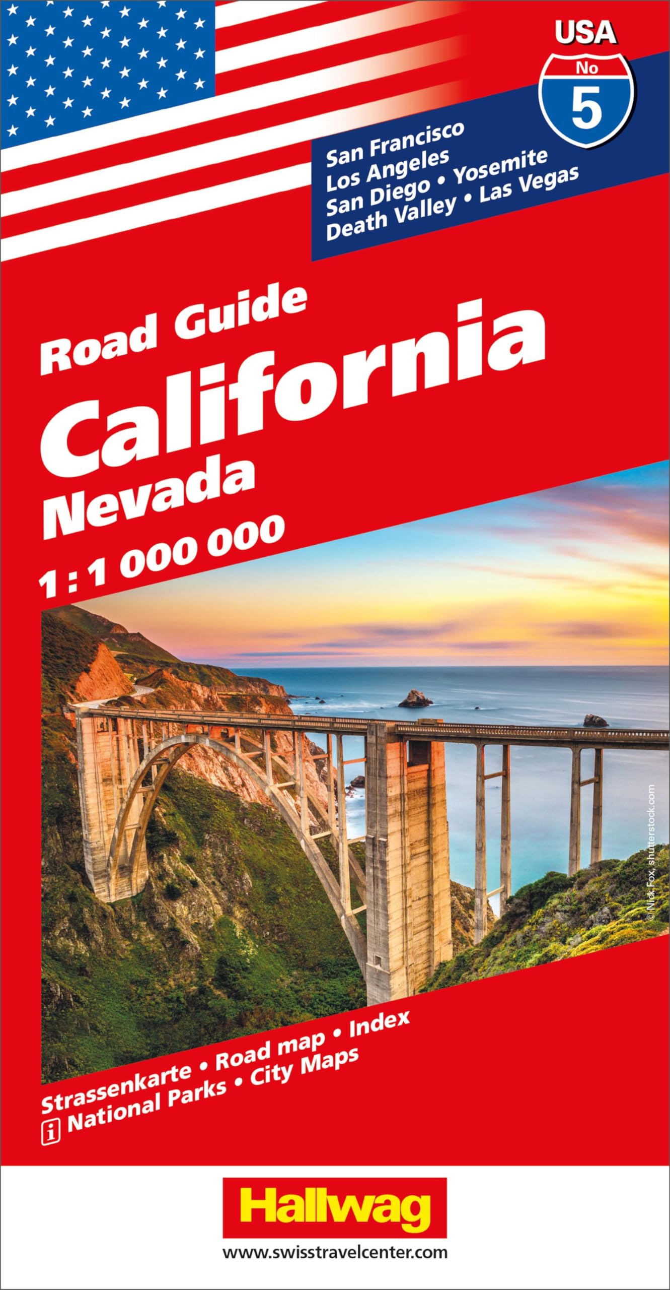 Hallwag USA Road Guide 05. California 1 : 1 000 000 Leisure, Home & Garden