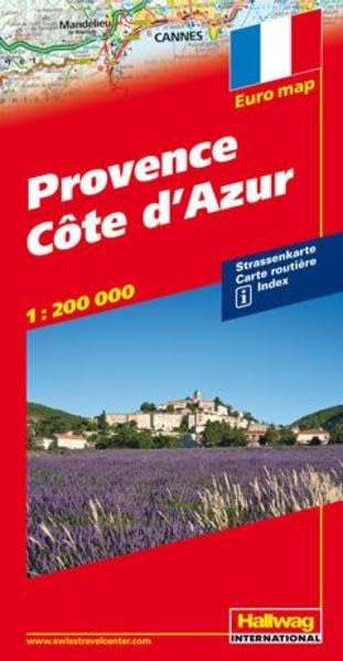Provence Côte d'Azur: Strassenkarte, 1:200 000,: Index (Hallwag Strassenkarten) Leisure, Home & Garden