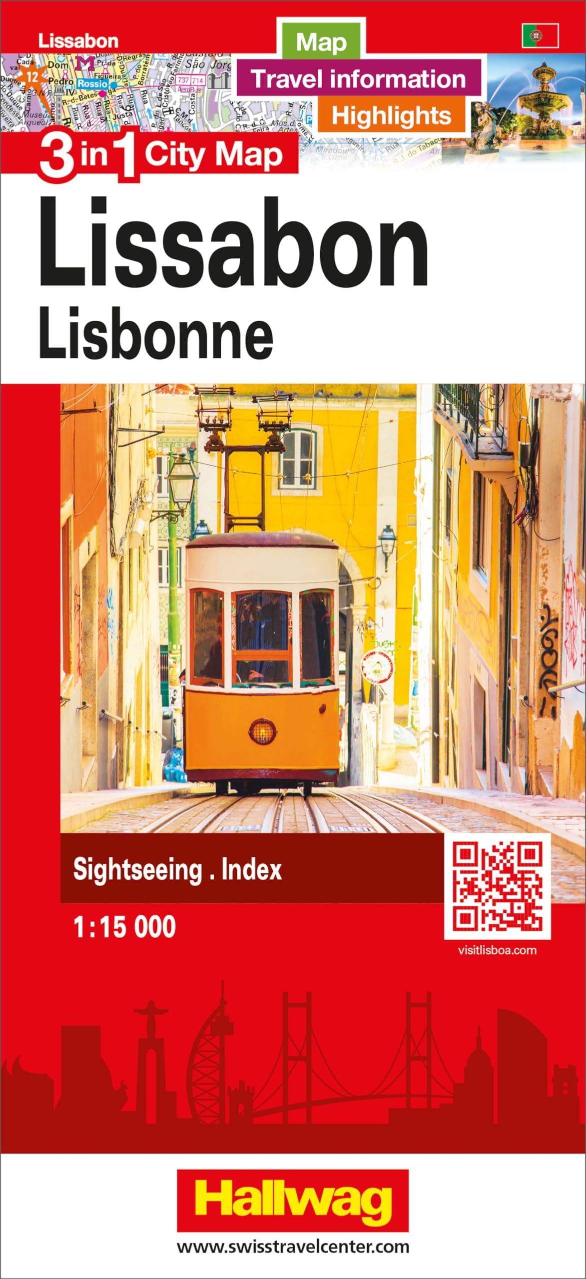Hallwag Stadtplan Lissabon: 3 in 1: Stadtplan, Reiseinformationen und Highlights! Leisure, Home & Garden