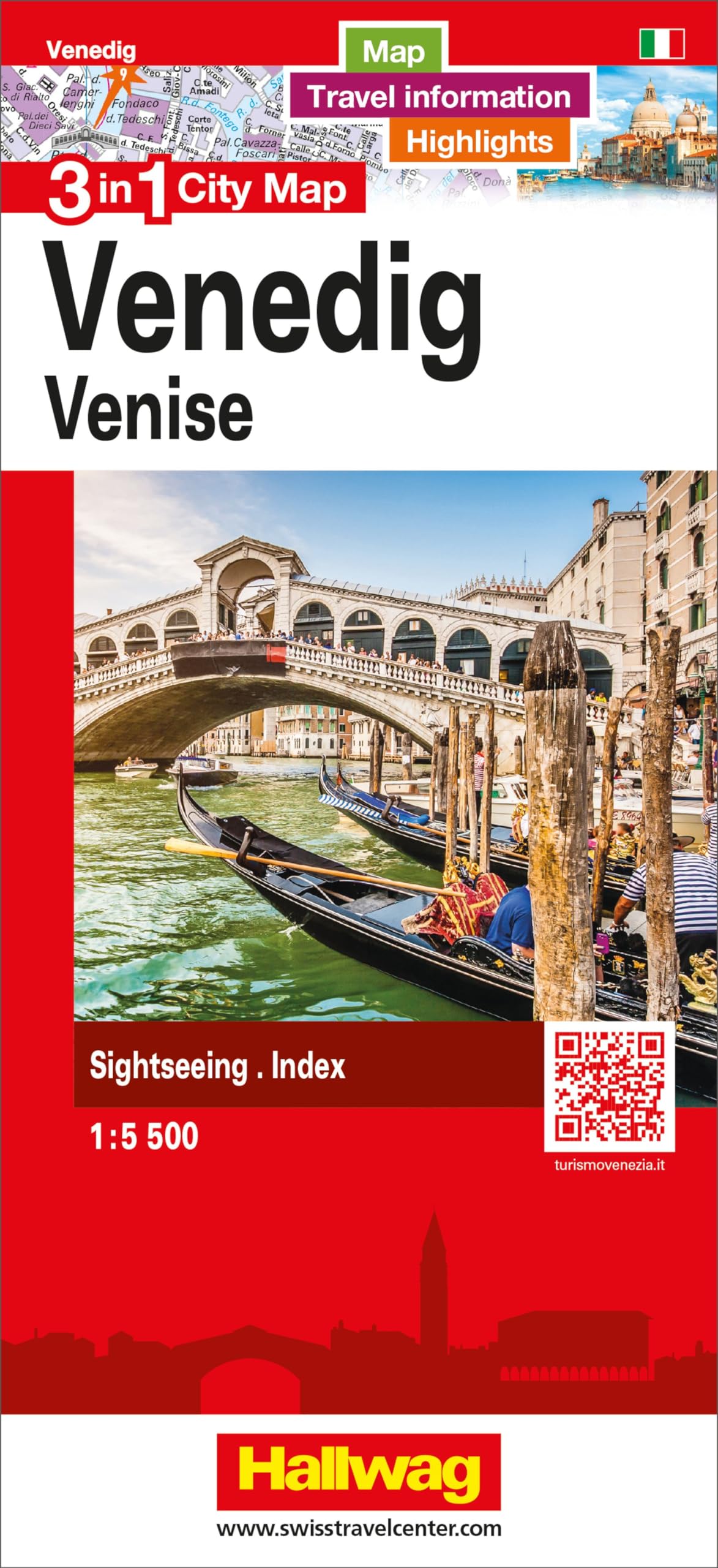 Hallwag Stadtplan Venedig: 3 in 1: Stadtplan, Reiseinformationen und Highlights! Leisure, Home & Garden