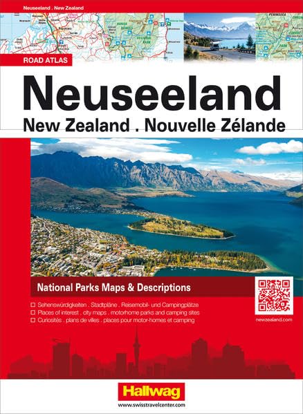 Neuseeland Strassenatlas: Citypläne, Reisemobil- und Campingplätze (Hallwag Atlanten) Leisure, Home & Garden
