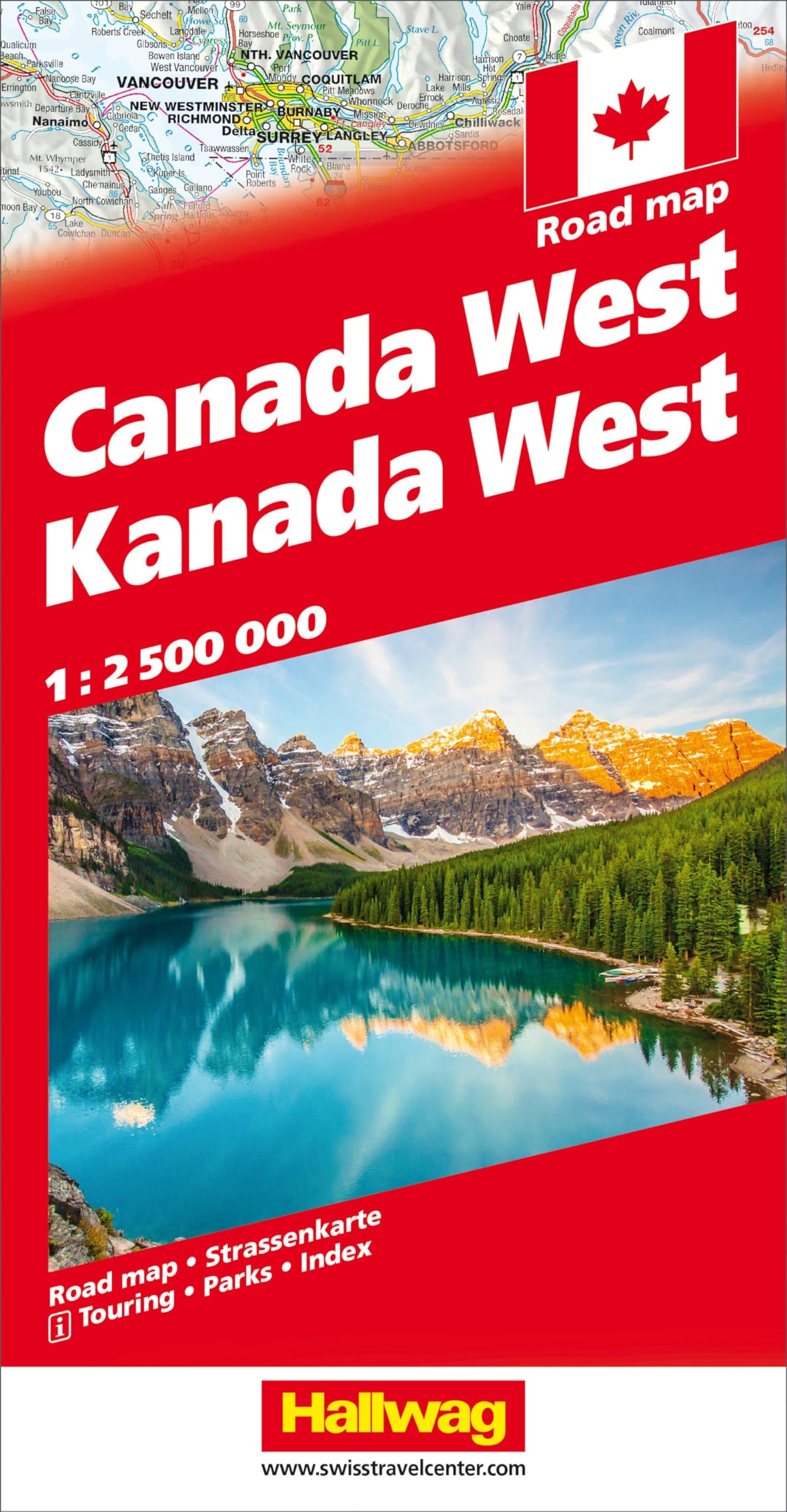Kanada Strassenkarte West 1:2.500 000 Leisure, Home & Garden