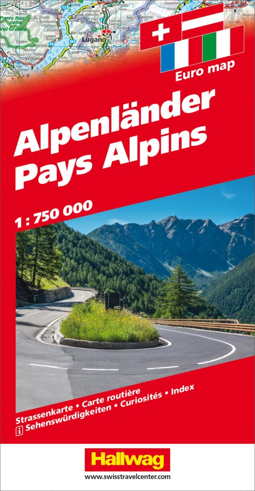 Alpenländer Strassenkarte 1:750 000 Leisure, Home & Garden