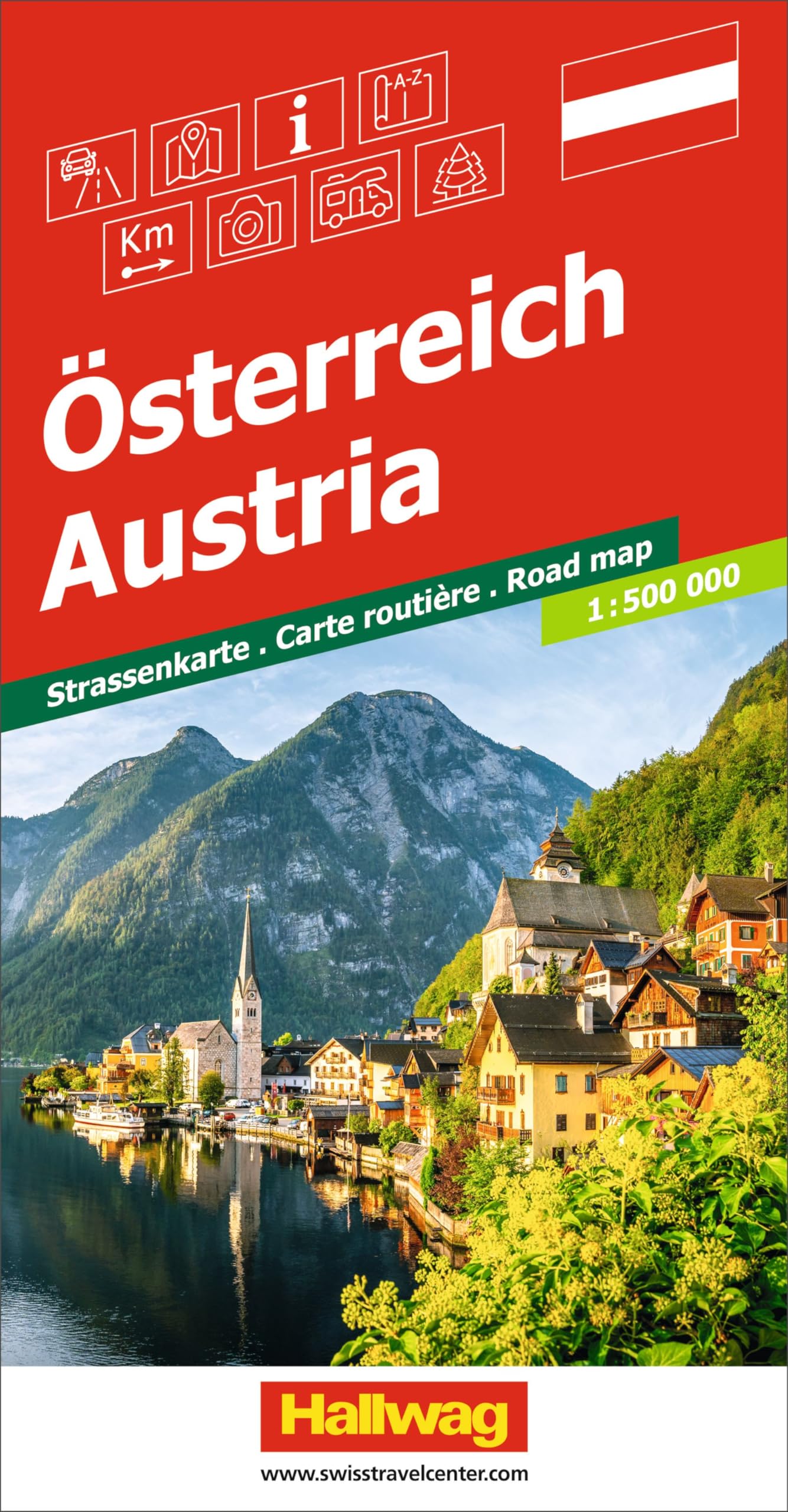 Hallwag Strassenkarte Österreich 1:500.000: Inkl. Transitpläne, Ortsverzeichnis und Reiseinformationen Leisure, Home & Garden