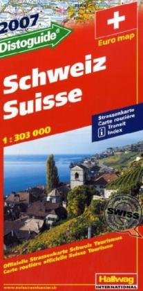 Schweiz: Strassenkarte mit Distoguide. 1:301000 Leisure, Home & Garden