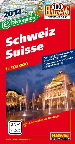 Hallwag Schweiz / Switzerland Road Map book