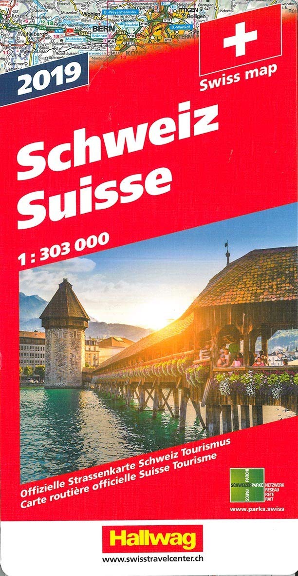 Schweiz 2019 Strassenkarte 1:303 000: Offizielle Strassenkarte Schweiz Tourismus: Offizielle Strassenkarte Schweiz Tourismus. Mit E-Distoguide® via QR-Code (Hallwag Strassenkarten) Leisure, Home & Garden