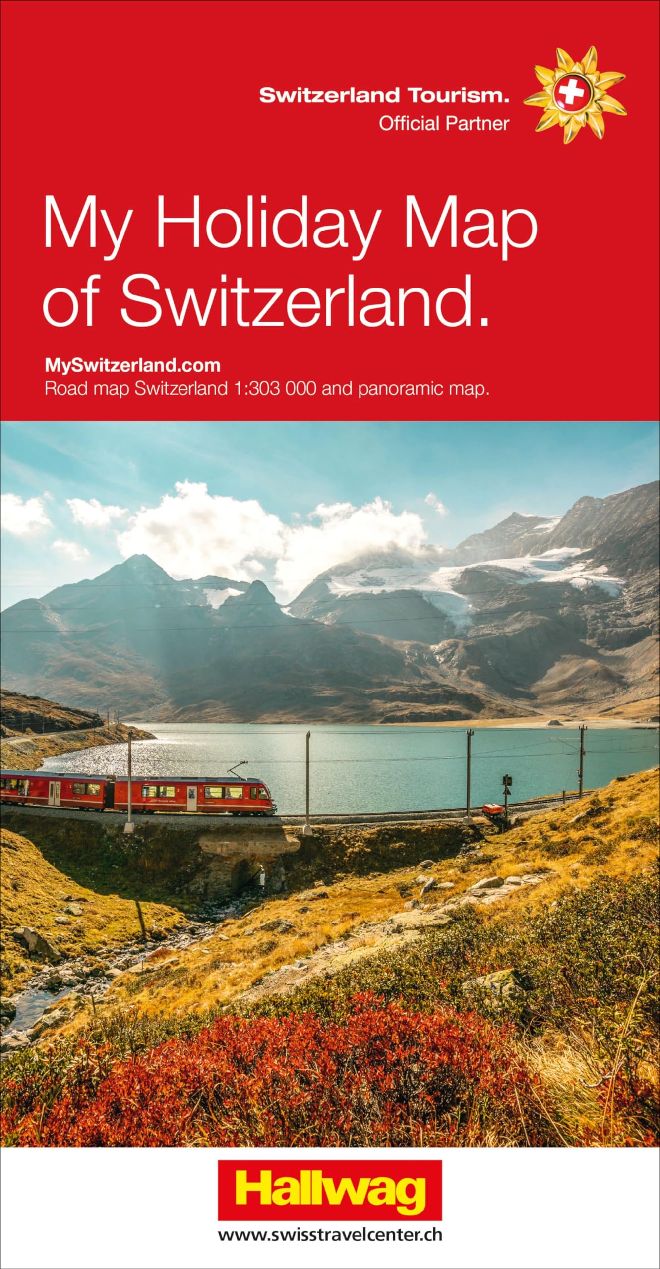 Hallwag Panoramakarte Meine Ferienkarte Schweiz: Strassenkarte und Panoramakarte Schweiz Leisure, Home & Garden