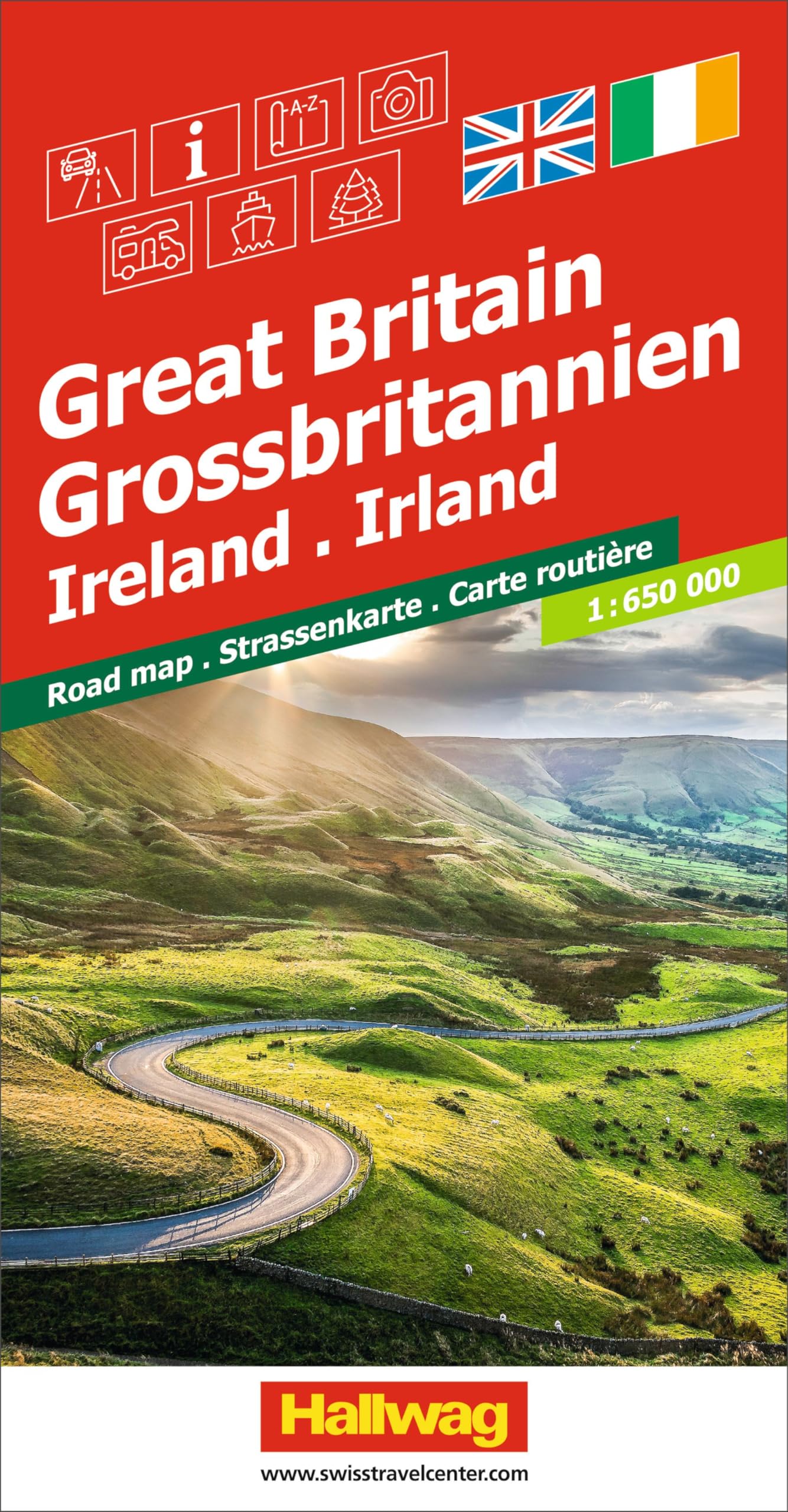 Hallwag Strassenkarte Grossbritannien, Irland 1:650.000 Leisure, Home & Garden
