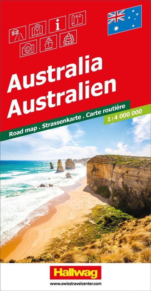 Hallwag Strassenkarte Australien 1:4 Mio.: Inkl. Stadtpläne, Ortsverzeichnis und Reiseinformationen Leisure, Home & Garden