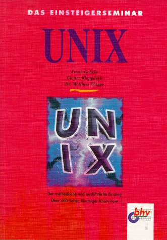 Das Einsteigerseminar Unix Computer Science