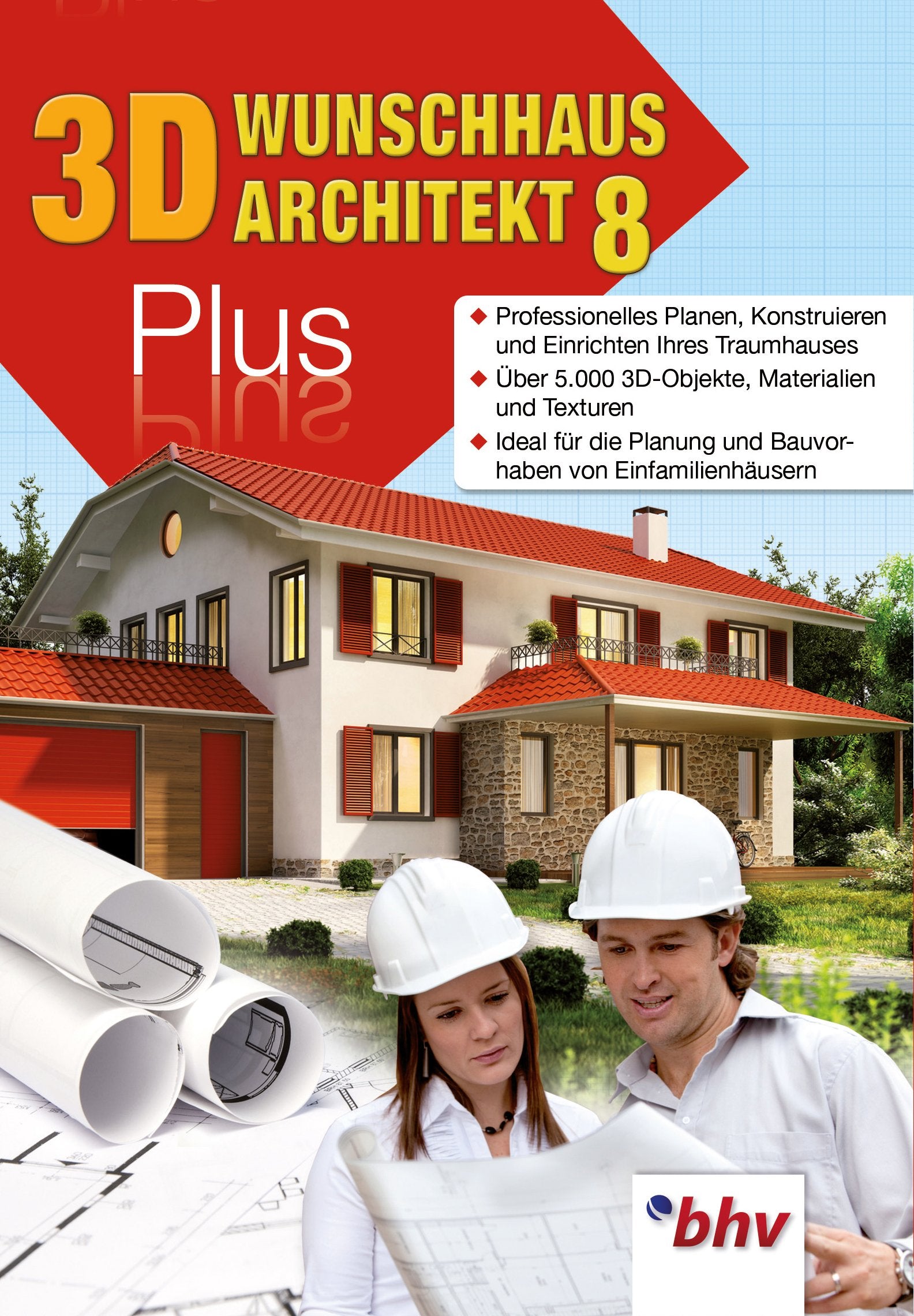 3D Wunschhaus Architekt 8 Plus. Für Windows 8, Windows 7, XP/Vista (jeweils 32- & 64-Bit) Web & Graphic Design