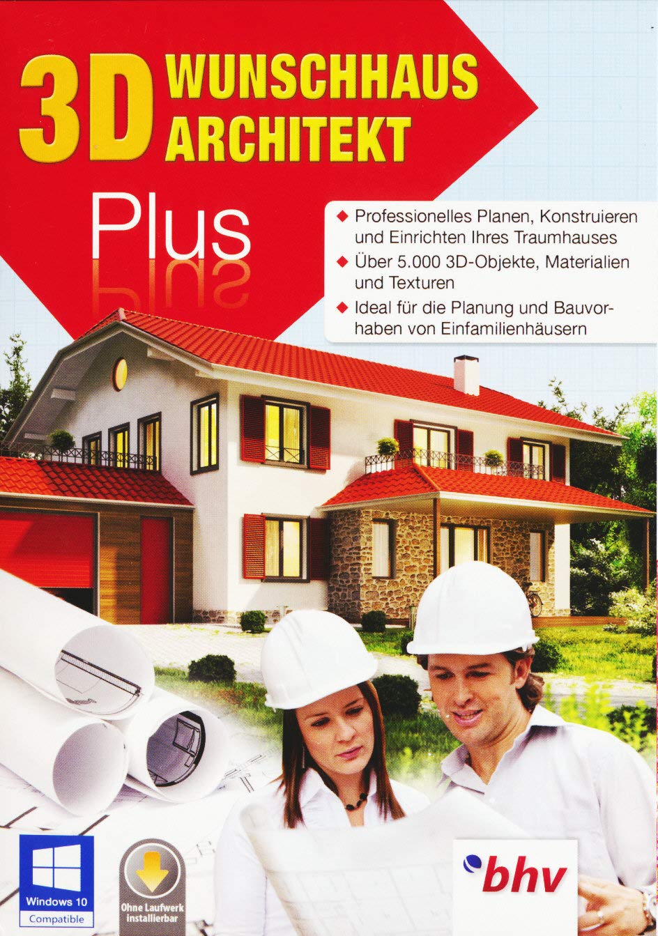 3D Wunschhaus Architekt 9 Plus. Für Windows 10, 8.1, 8, 7, Vista, XP (jeweils 32- und 64-Bit), Web & Graphic Design