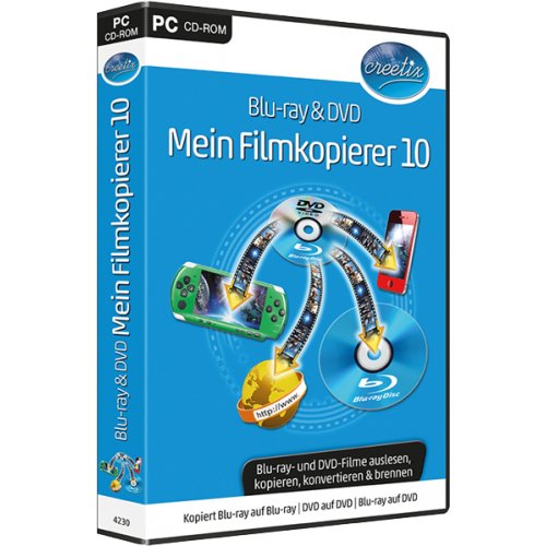 Blu-ray & DVD Mein Filmkopierer 10. Für Windows 8, Windows 7, Windows Vista (jeweils 32- & 64-Bit), Windows XP (jeweils 32-Bit), Other software