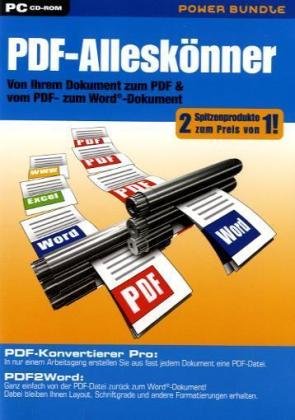 PDF-Alleskönner, CD-ROMVon Ihrem Dokument zum PDF & vom PDF- zum Word-Dokument. PDF-Konverter Pro. PDF2Word. Für Windows Other software